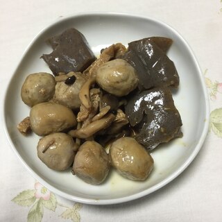 里芋とこんにゃくの煮物